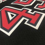 NBA  Bulls crew neck black 45 Jordan with chip  1:1