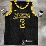 NBA Laker crew black snake 3 Davis  with chip  1:1