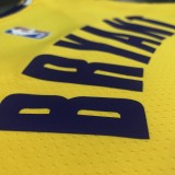 NBA Lakers round neck retro yellow 24 Kobe with chip  1:1