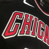 NBA  Bulls crew neck black 33 leather band chip  1:1