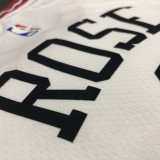 NBA  Bulls crew neck white No. 1 Ross  with chip  1:1
