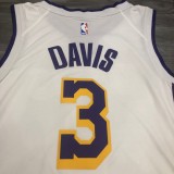 NBA Los Angeles vintage white V-collar No. 3 Davis with chip  1:1