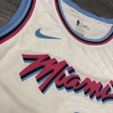 NBA  Heat crew crew white 22 Jim Butler  with chip  1:1