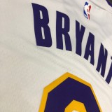 NBA Laker's Retro white V-collar No.8 Kobe with chip  1:1