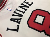 NBA  Bulls crew neck white No. 8 Raven with chip  1:1