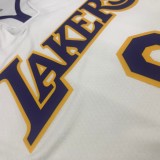 NBA Laker retro white V-collar No.0 Kuzma with chip  1:1
