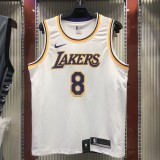 NBA Laker crew neck retro white No. 8 Kobe  with chip  1:1