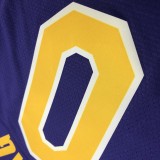 NBA Laker crew neck retro purple No.0 Nixon  with chip  1:1