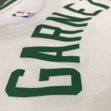 NBA  Celtics retro white No. 5 Garnett  with chip  1:1