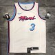 NBA  Heat crew crew neck white No. 3 Wade  with chip  1:1