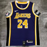 NBA Laker crew retro purple 24 Kobe  with chip  1:1