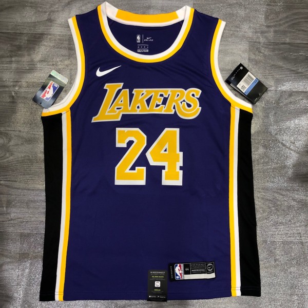 NBA Laker crew retro purple 24 Kobe  with chip  1:1