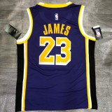 NBA Laker crew neck retro purple 23 James  with chip  1:1