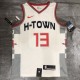 NBA  Rockets city version white 13 James Hardon  with chip  1:1