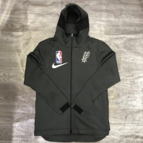 NBA spurs warm-up training appearance hooded zipper jacket  with chip  1:1