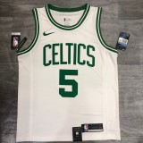 NBA  Celtics retro white No. 5 Garnett  with chip  1:1