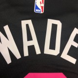 NBA  Heat crew crew black No.3 Wade  with chip  1:1