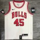 NBA  Bulls crew neck white 45 Jordan  with chip  1:1