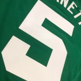 NBA  Celtics Retro Green No.5 Garnett  with chip  1:1