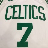 NBA  Celtics retro white No. 7 Jerome Brown  with chip  1:1