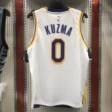 NBA Laker crew neck retro white No. 0 Kuzma with chip  1:1
