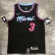 NBA  Heat crew crew black No.3 Wade  with chip  1:1