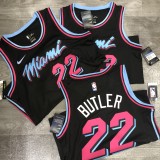 NBA  Heat crew crew black No.3 Wade  with chip  1:1