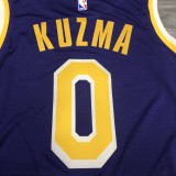 NBA Laker crew neck retro purple 0 Kuzma  with chip  1:1