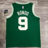 NBA  Celtics Retro Green No.9 Rondo  with chip  1:1