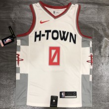 NBA  Rockets city version white 0 wishbrook  with chip  1:1