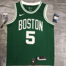 NBA  Celtics Retro Green No.5 Garnett  with chip  1:1