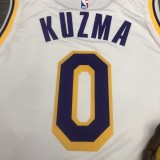 NBA Laker crew neck retro white No. 0 Kuzma with chip  1:1