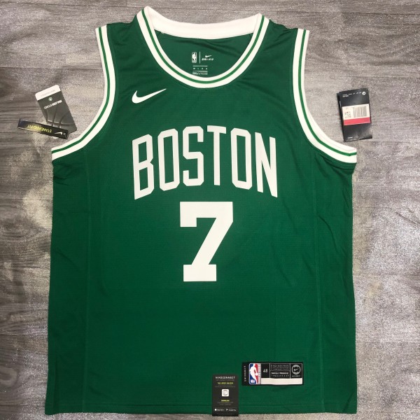NBA  Celtics Retro Green No.7 Jerome Brown  with chip  1:1