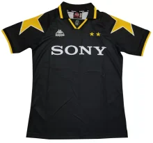 Retro JUV Away Black  1:1 Quality Soccer Jersey    1995-1997