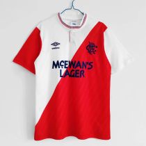 Rangers home  fans 1987-1988  1:1 Quality Soccer Jersey 