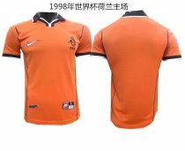 Retro Holland Home  1998 World Cup 1:1 Quality Soccer Jersey 
