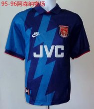 Retro Arsenal Away  1:1 Quality Soccer Jersey   1995-1996