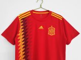 Retro Spain Home   1:1 Quality Soccer Jersey  2018