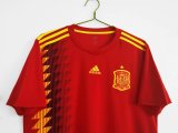 Retro Spain Home   1:1 Quality Soccer Jersey  2018