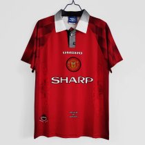Retro  Manchester United Home 1:1 Quality Soccer Jersey  1996-1997