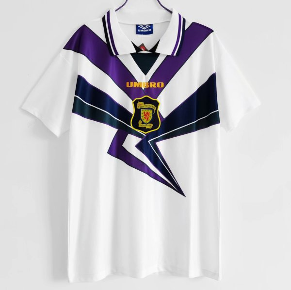 Retro  Scotland Away  1:1 Quality Soccer Jersey  1994-1996