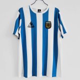 Retro Argentina Home 1:1 Quality Soccer Jersey   1986