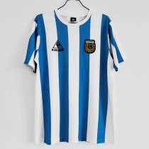 Retro Argentina Home 1:1 Quality Soccer Jersey   1986