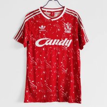 Retro  Liverpool Home  1:1 Quality Soccer Jersey  1989-1991