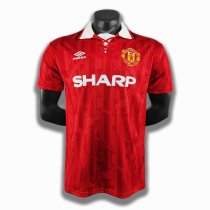 Retro  Manchester United Home 1:1 Quality Soccer Jersey  1992-94