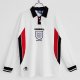 Retro England Home Long sleeve 1:1 Quality Soccer Jersey  1998