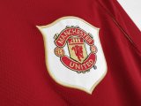 Retro Manchester United  Home Long sleeve  1:1 Quality Soccer Jersey  2006-2007