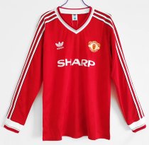 Retro Manchester United  Home 1:1 Quality Soccer Jersey  1986-1988