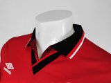 Retro  Manchester United Home Long sleeve 1:1 Quality Soccer Jersey  1994-1996