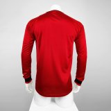 Retro  Manchester United Home Long Sleeve Champions League 1:1 Quality Soccer Jersey  1999-2000